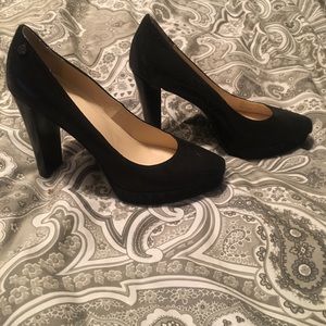 Calvin Klein Leather Chunky Heels